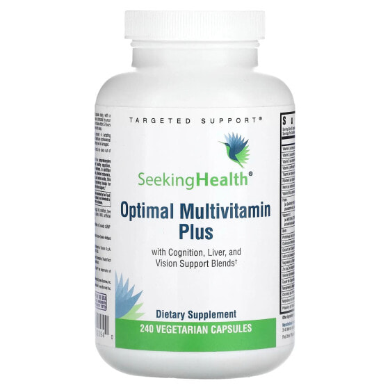 Витаминно-минеральный комплекс Seeking Health Optimal Multivitamin Plus, 240 капсул для вегетарианцев