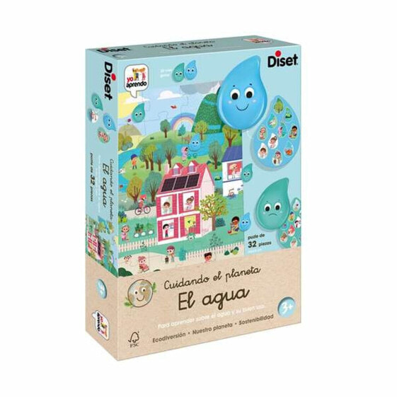 Puzzle Diset Cuidando el planeta. El agua. 32 Pieces