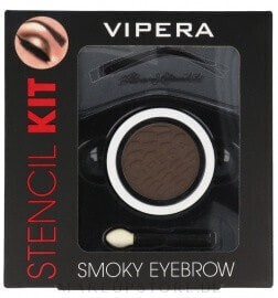 Augenbrauenset - Vipera Stencil Kit Smoky Eyebrow 04 - Malibou