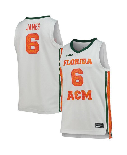 Men's x LeBron James White Florida A&M Rattlers Replica Basketball Jersey