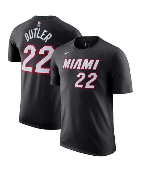 Men's Jimmy Butler Black Miami Heat Icon 2022/23 Name and Number T-shirt