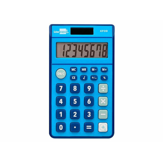 Calculator Liderpapel XF09 Blue