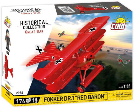 Сборная модель самолета FOKKER Dr. 1 ''Roter Baron'' от Cobi GmbH