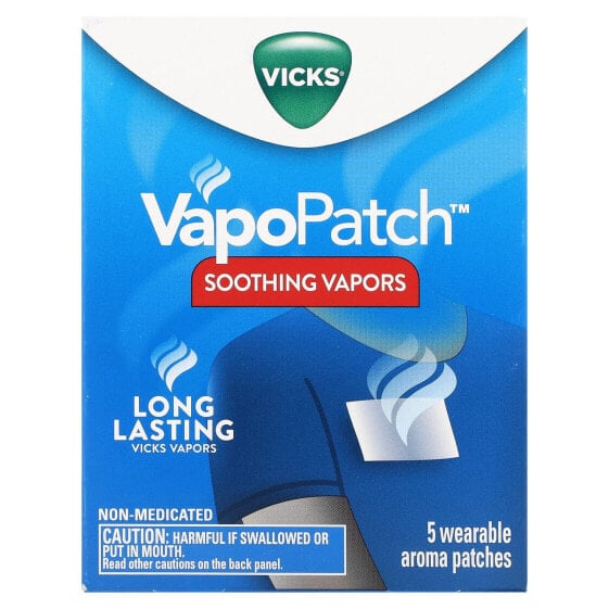 VapoPatch, Soothing Vapors, 5 Wearable Aroma Patches