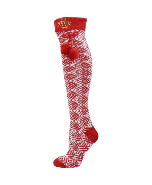 Women's Iowa State Cyclones Geometric Thigh High Socks