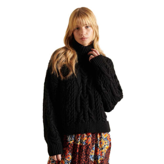 SUPERDRY Vintage High Neck Cable Knit