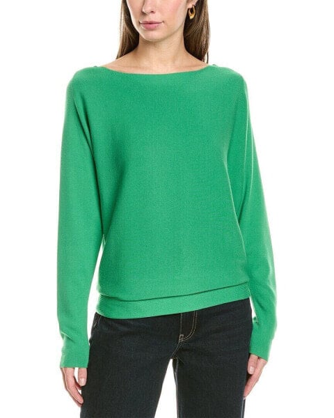 Lafayette 148 New York Bateau Neck Dolman Silk Sweater Women's