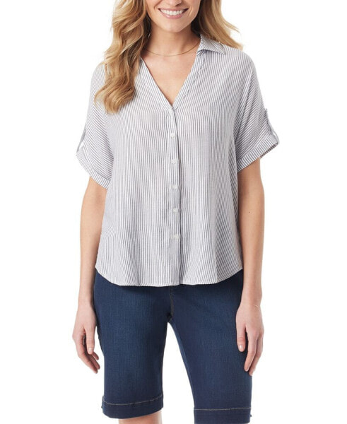 Women's Demi Short-Sleeve Button Front Shirt