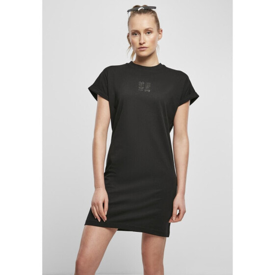 URBAN CLASSICS Dress Cut On Sleeve Printed T-Shirt