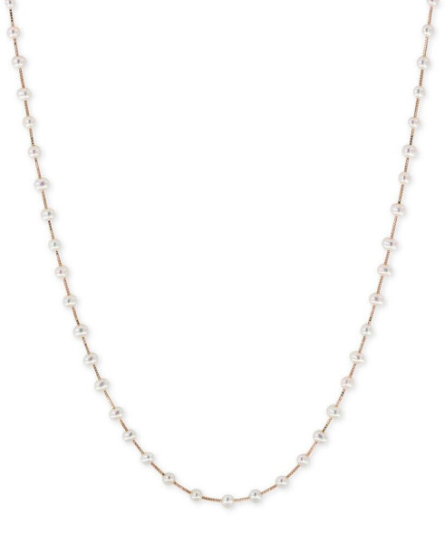 EFFY® Cultured Freshwater Pearl (3mm) Statement Necklace in 14k Gold, 14k White Gold or 14k Rose Gold