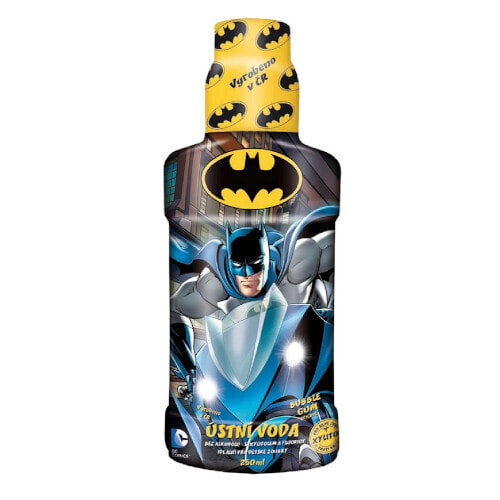 VitalCare Batman Mouthwash for Children  Детский ополаскиватель для полости рта с фтором, ксилитом и ароматом жевательной резинки 250 мл