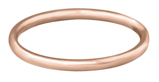 Gold-plated minimalist rose gold ring