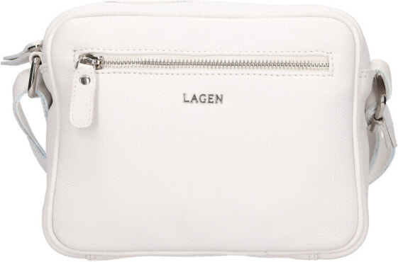 Dámská kožená crossbody kabelka BLC-23/2153 WHITE