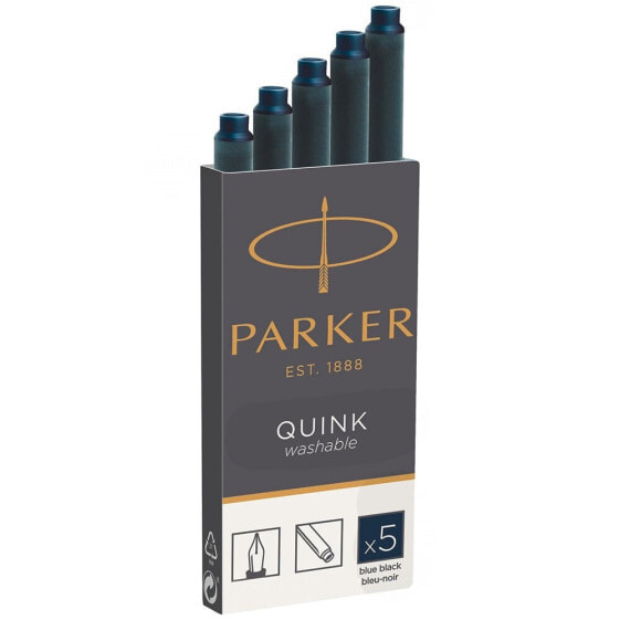 Полные чернила Parker Quink для ручек, 5 штук