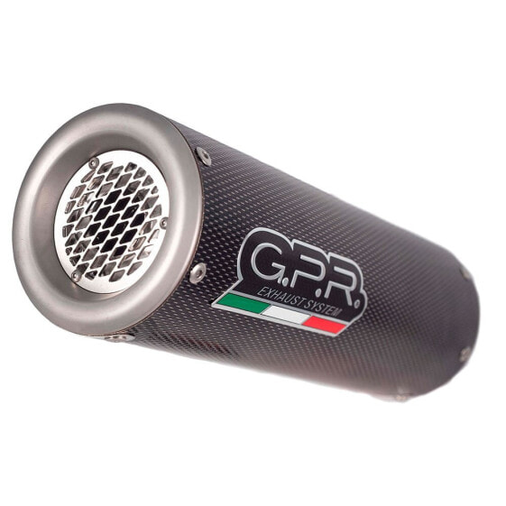 GPR EXHAUST SYSTEMS M3 Poppy Moto Guzzi Griso 850 06-15 Ref:GU.23.CAT.M3.PP Homologated Stainless Steel Slip On Muffler