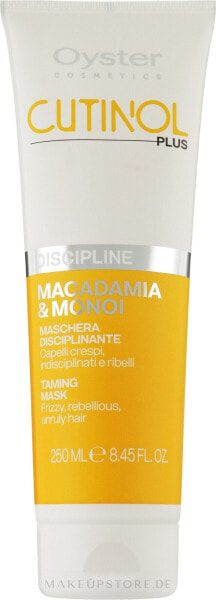 Maske für widerspenstiges Haar - Oyster Cutinol Plus Macadamia & Monoi Oil Discipline Mask 250 ml