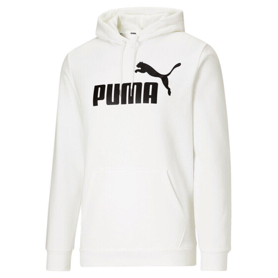 Puma Essentials Logo Pullover Hoodie Mens White Casual Athletic Outerwear 846812