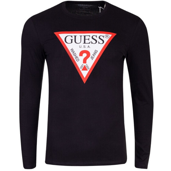 Черный лонгслив для мужчин Guess M2YI31I3Z14JBLK