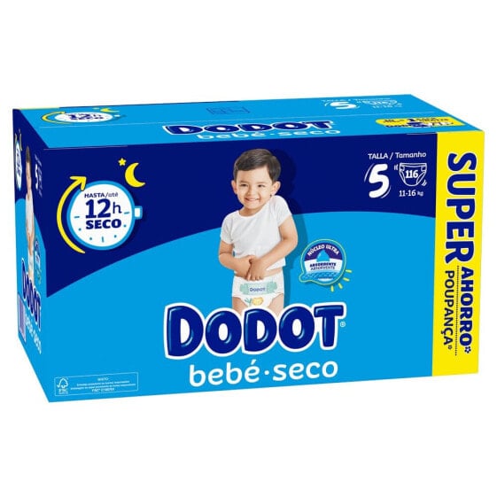 DODOT Box Diapers Stages Size 5 116 Units