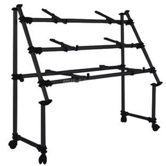 Jaspers 3R-120B Keyboard Stand for three keyboards, 4 castors