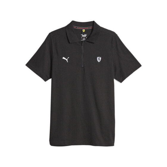 Puma Sf Style Jacquard Polo Shirt Mens Black Casual 62098701