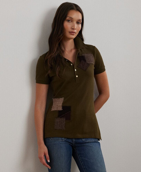 Petite Patchwork Polo Shirt