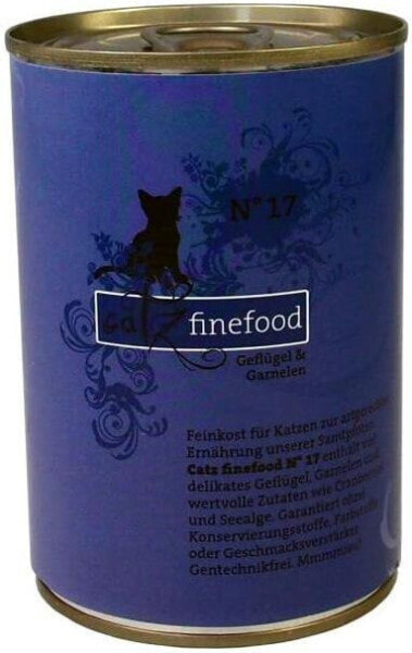 Catz Finefood N.17 Drób i Krewetki puszka 400g