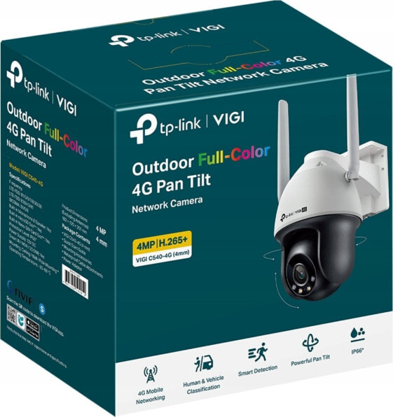 Kamera IP TP-Link Kamera VIGI C540-4G(4mm) 4MP 4G LTE Full-Color Pan/Tilt