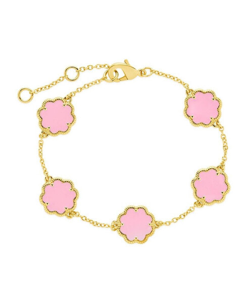 Rose Petal Station Bracelet