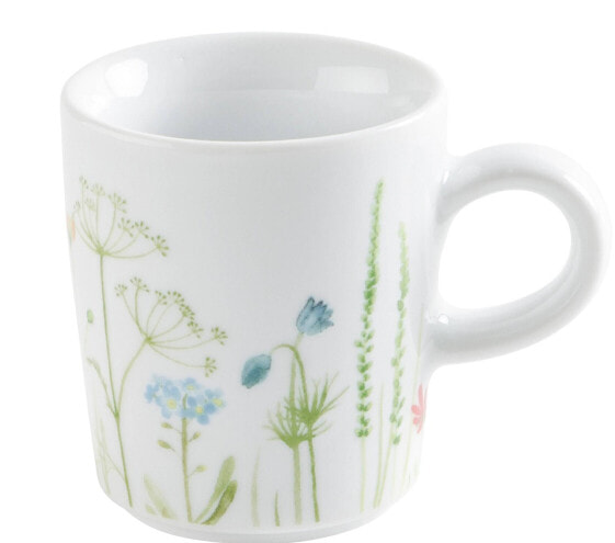 Tasse 0,09 l Wildblume rot/gelb