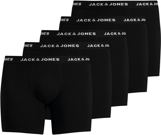 Трусы мужские Jack & Jones Plus JACHUEY 12194944 черные (упаковка из 5 штук)