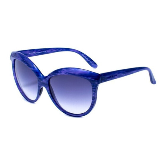 Женские солнцезащитные очки кошачий глаз синие Italia Independent 0092-BH2-017 (58 mm)