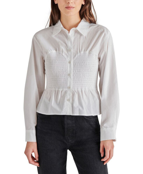 Women's Marisol Cotton Smocked Shirt