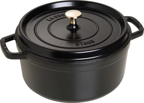 Staub Round Dutch Oven 24cm Black