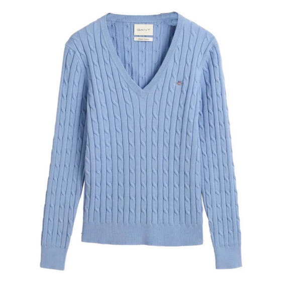 GANT Stretch Cable v neck sweater