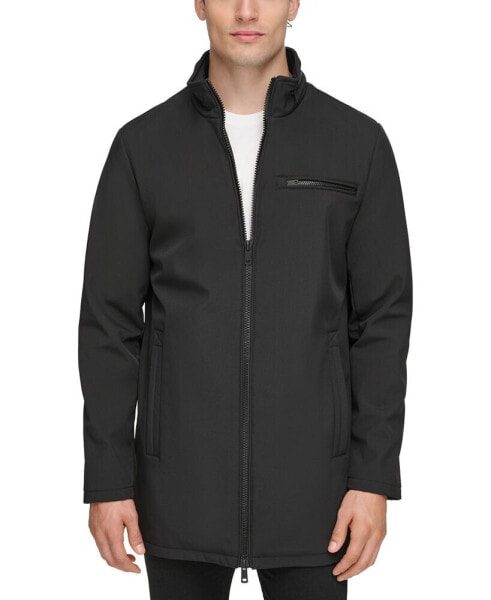 Men's Hidden-Hood Full-Zip Jacket