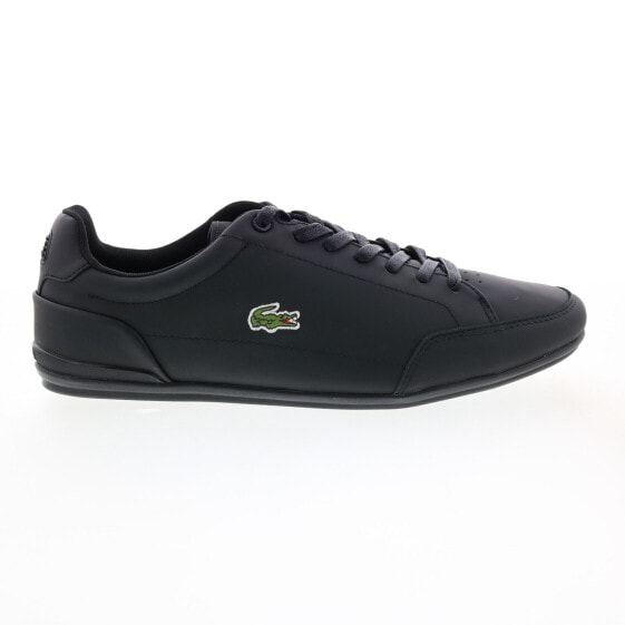 Lacoste Chaymon Crafted 07221 Mens Black Leather Lifestyle Sneakers Shoes