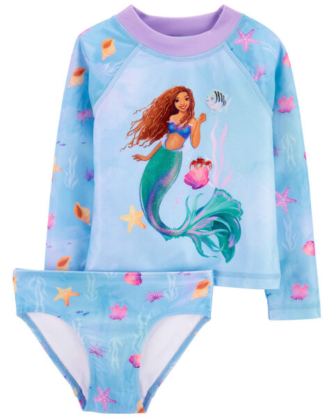 Toddler The Little Mermaid 2-Piece Rashguard Set 4T