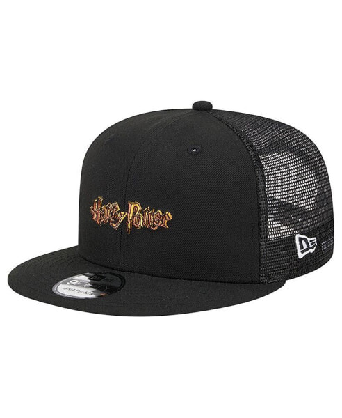 Men's Black Harry Potter Trucker 9FIFTY Snapback Hat