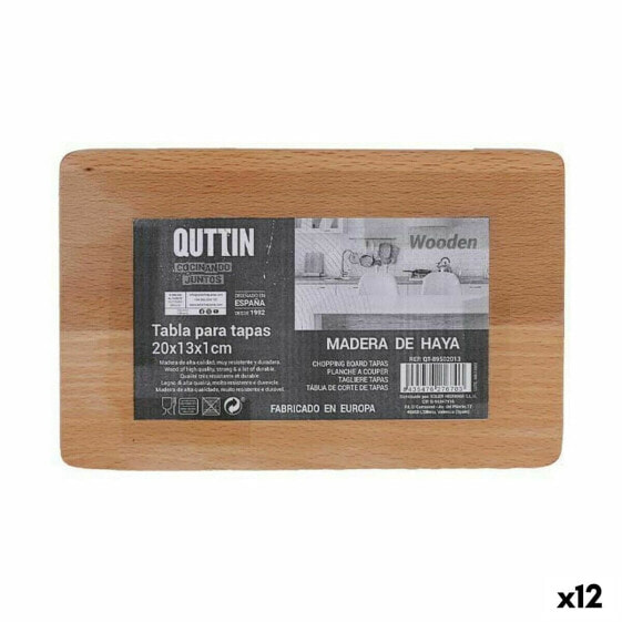 Разделочная доска Quttin 20 x 13 x 1 см (12 штук)