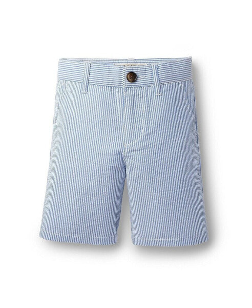 Baby Boys Organic Cotton Seersucker Short