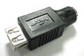 MCL Samar MCL Changeur de genre USB - USB Type-A Male - mini din 6 (PS2) - Black