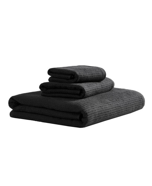 Eternity Solid Cotton Terry 3-Piece Towel Set