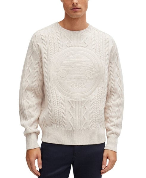 BOSS X Porsche Men's Virgin-Wool Sweater