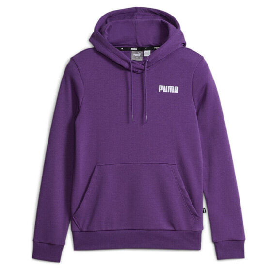Puma Essentials Logo Hoodie Womens Purple Casual Outerwear 67134128