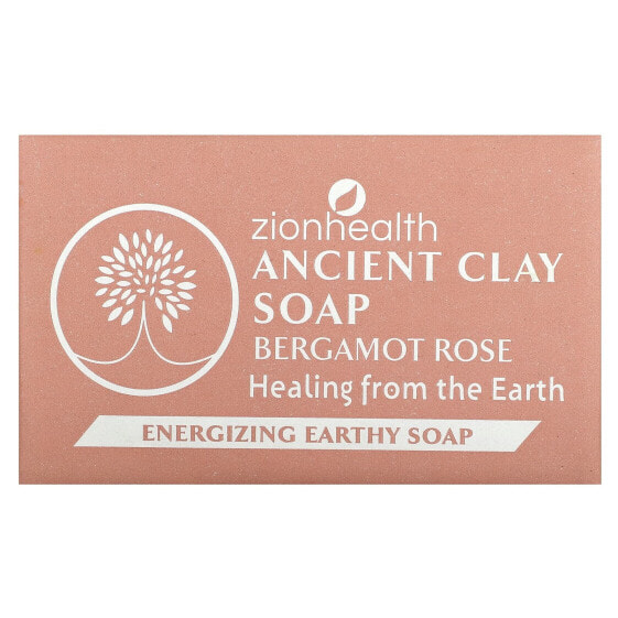 Ancient Clay Bar Soap, Bergamot Rose, 6 oz (170 g)