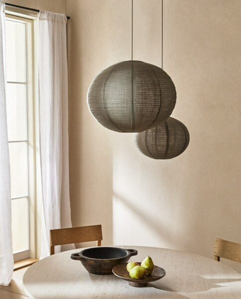 Linen ceiling lamp shade