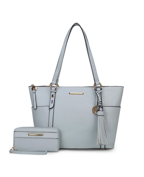Gloria Women s Tote with wallet Bag by Mia K
