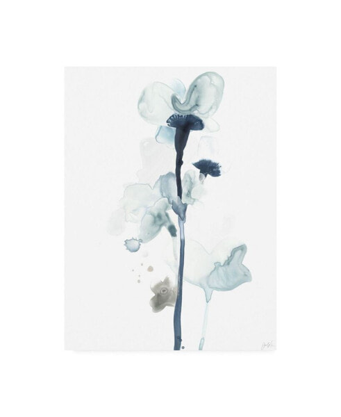 June Erica Vess Midnight Blossoms I Canvas Art - 37" x 49"