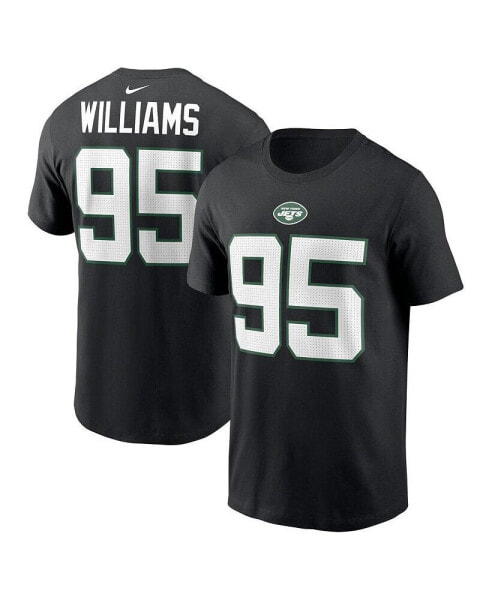 Men's Quinnen Williams Black New York Jets Player Name and Number T-shirt